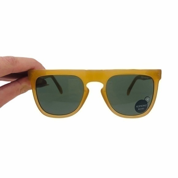 KOMONO Sunglasses Bennet Amber NEW square yellow gold - Picture 6 of 12
